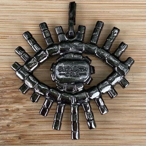 Elizabeth Cole Casimir Evil Eye Turquoise & Crystal Earring. Boho Protection - Picture 7 of 8